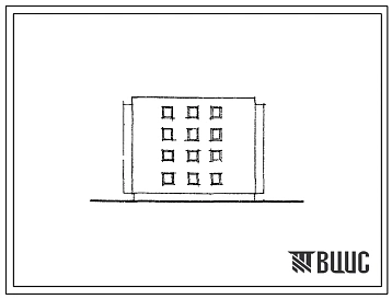 Типовой проект 70-01с 4-этажная блок-секция торцевая на 16 квартир с несущим сборно-монолитным железобетонным каркасом и заполнением стен из кирпича (в районах с сейсмичностью 9 баллов).