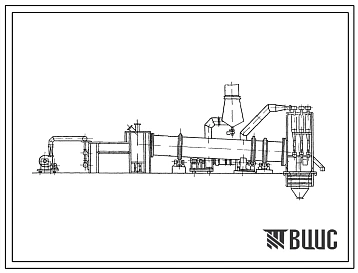 Типовой проект 406-9-65 Установка сушила барабанного Д=1,6 м, L=12 м для сушки песка (с холодильником) на газе и мазуте