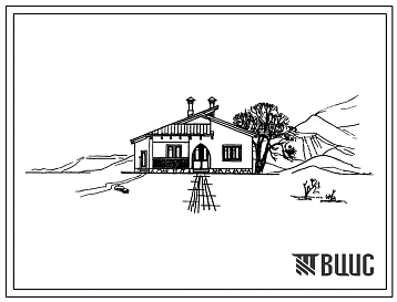 Типовой проект 184-000-128с Одноэтажный одноквартирный 4-х комнатный жилой дом для индивидуальных застройщиков