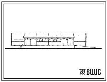 Типовой проект 705-3-35.88 Хранилище взрывчатых материалов вместимостью 240 тонн с рампой (стены из панелей)