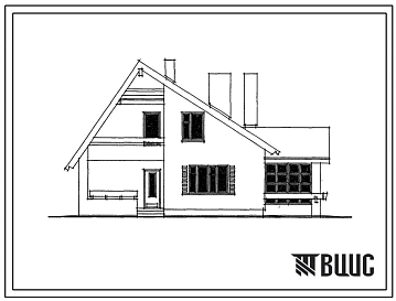 Типовой проект 144-12-208.86 Мансардный одноквартирный 5-комнатный жилой дом для индивидуальных застройщиков