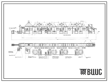 Проект П33505 Печь конвейерная для сушки и прокаливания металлических электродов диаметром 3 мм. на газовом топливе. 