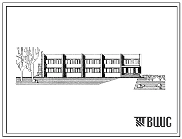 Типовой проект 244-3-6 Спальный корпус на 80 мест для пансионатов отдыха и туристских баз. Для строительства во 2 и 3 строительно-климатических зонах.