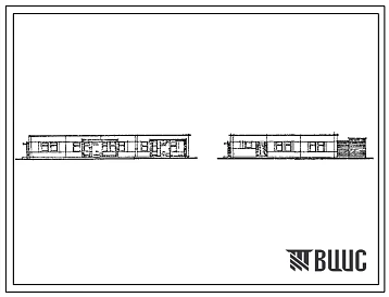 Типовой проект ВП-300-83 (04-77-КП) Чайная солдатская на 80 мест с магазином Военторга в каркасно-панельных конструкциях серии 1.020-1 и серии ИИ-04