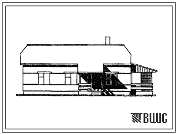 Типовой проект 184-48-39с/1 Дом одноэтажный одноквартирный шестикомнатный с упрощенным благоустройством для индивидуального строительства.