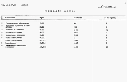Альбом 5  Спецификации оборудования.     