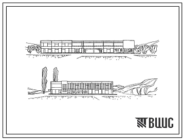 Типовой проект 272-31-48с Общественный центр микрорайона на 9000 жителей для строительства в 4Б климатическом подрайоне Азербайджанской ССР сейсмичностью 7 и 8 баллов