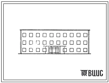 Типовой проект 415-1-9 Контора с лабораторией для мелькомбинатов. Здание трехэтажное размером в плане 12х30 м.