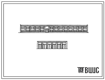 Типовой проект 416-7-172 База дорожного ремонтно-строительного управления (комплекс зданий и сооружений). Ремонтно-механическая мастерская. Стены кирпичные