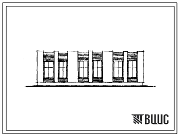 Типовой проект 503-303 Филиал автотранспортного предприятия на 10 автобусов с открытой стоянкой для сельской местности.