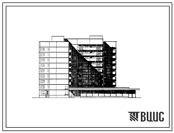 Типовой проект 108-031/1 Девятиэтажная блок-секция спаренная на 79 квартир (однокомнатных 1Б-29, двухкомнатных 2Б-46, трехкомнатных 3Б-2, пятикомнатных 3Б-2, пятикомнатных 5Б-2) со встроено-пристроенным промтоварным магазином. Для строительства в 1В, 2Б,