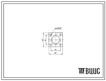 Шифр МОС-10.010.000 Фланец МОС-10.010.000