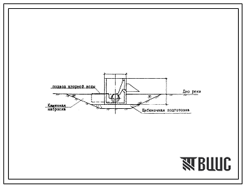 Типовой проект 901-1-44.86 Затопленный водоприемник железобетонный односторонний производительностью от 0,44 до 0,65 м.куб/с