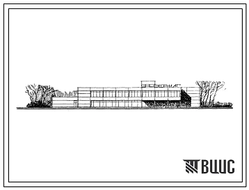 Типовой проект 272-11-13 Универмаг торговой площадью 1650 м2 для строительства в 1В климатическом подрайоне, 2 и 3 климатических районах
