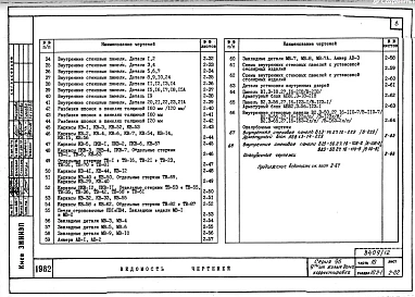Часть 10 Раздел 10.2-1 Внутренние стеновые панели для перекрытий толщ.120 мм. П.2,3. В.2