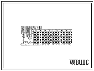 Типовой проект 1Г-450-7 Пятиэтажный семисекционный крупноблочный жилой дом на 80 квартир. С техническим подпольем.