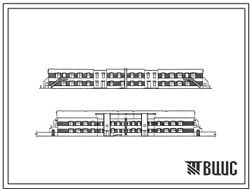 Типовой проект 214-1-383с.86 Детские ясли-сад на 190 мест со стенами из кирпича (для сложного рельефа)