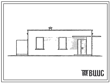 Типовой проект 416-5-13 Проходная с пропускным пунктом и подвалом-складом