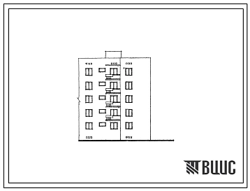 Типовой проект 109-037с Пятиэтажная одинарная блок-секция Т-2Б.4А правая на 10 квартир.