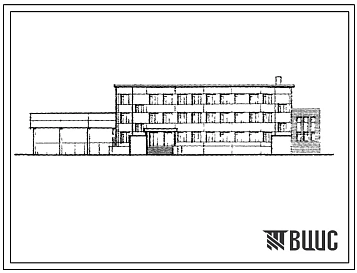 Типовой проект 416-1-152.84 Бытовой корпус автотранспортного предприятия на 200 автобусов с закрытой стоянкой