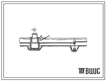 Типовой проект 5408 Гидротехнические сооружения на лотковой распределительной сети  на опорах. Водовыпуски и вододелители с автоматами расхода на параболических лотках глубиной 60, 80, 100 и 120 см. при уклонах менее критических. Альбом ВДЛР-63.