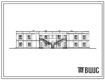Типовой проект 181-55-15с Двухэтажный дом на 4 пятикомнатные квартиры типа 5Б. Для строительства в 4А климатическом подрайоне сейсмичностью 7, 8 и 9 баллов