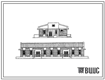 Типовой проект 214-9-7п Административно-хозяйственный корпус детского сада-яслей на 140 мест. Для строительства в IV климатическом районе на грунтах II типа просадочности.
