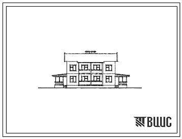 Типовой проект 111-48-17с/1 Двухэтажный двухквартирный жилой дом с пятикомнатными квартирами типа «Б». Для строительства во IIВ, IIIВ климатических подрайонах Казахской ССР сейсмичностью 8 и 9 баллов.