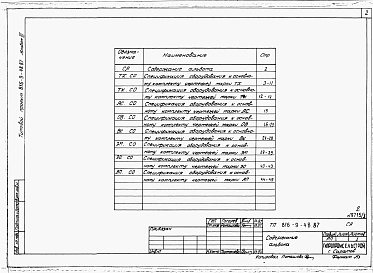 Альбом 3 Спецификация оборудования