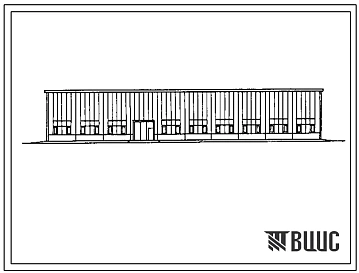 Типовой проект 400-035.88 Здания со стальным каркасом и легкопанельным теплоограждением для нефтепромысловых объектов высотой 7,2 м