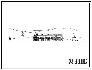 Типовой проект 244-4-23с Летний двухэтажный спальный корпус коридорного типа на 95 мест для туристских баз. Для строительства в III и IV строительно-климатических зонах, в районах с сейсмичностью 7-8 баллов.