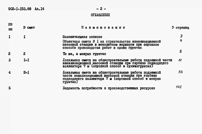 Альбом 14 Сметы. Подземная часть