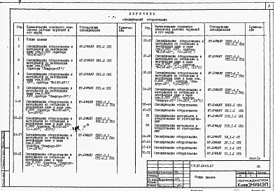 Альбом 9 Спецификации оборудования