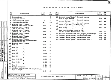 Альбом 1 Рабочие чертежи Часть 1