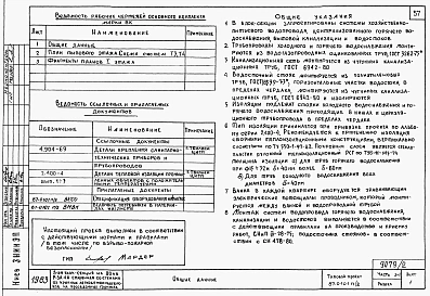 Альбом 3 Часть 1-1,2-1,3-1,4-1,5-1,6-1 Архитектурно-строительные чертежи, отопление и вентиляция, водоснабжение и канализация, газоснабжение, электрооборудование, связь и сигнализация выше отм.0.000 
