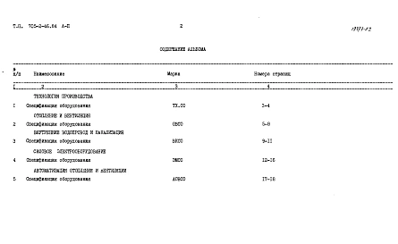 Альбом 2 Спецификации оборудования