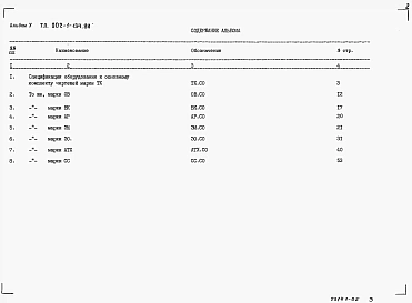 Альбом 5 Спецификация оборудования