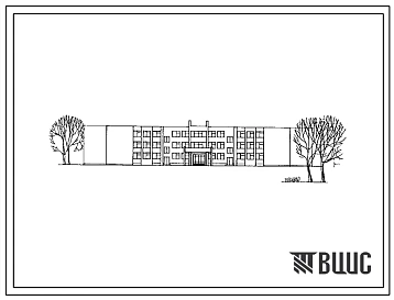 Типовой проект 224-1-434.85 Школа на 33 класса (1296 учащихся). Здание трехэтажное. Стены из кирпича.