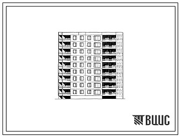 Типовой проект 99-040/1 Блок-секция девятиэтажная 36-квартирная угловая левая (двухкомнатных 2Б — 19, трехкомнатных 3Б — 8, четырехкомнатных 4Б — 9).
