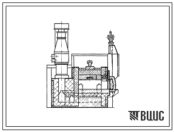 Типовой проект 406-9-136 Печь нагревательная камерная размерами пода 1,62х1,16 м на газе низкого давления с отводом дыма в боров.