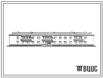 Типовой проект 164-77-109сп.86 2-этажное общежитие на 103 места для студентов и учащихся профтехучилищ
