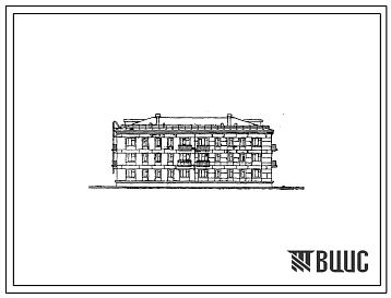 Типовой проект 1-307с-11 Трехэтажный двухсекционный дом на 24 квартиры, с подвалом и без подвала