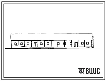 Типовой проект 808-5-64.92 Производственный корпус для пчеловодческой фермы на 1200 пчелиных семей. Размеры здания - 12x36 м. Расчетная температура: -30°С. Стены – деревянные. Перекрытие - деревянное