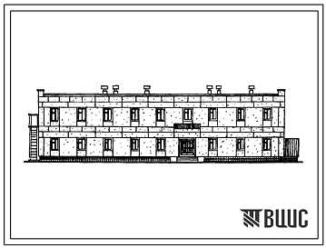 Типовой проект 416-5-23 Казарма военизированной охраны. Тип 2