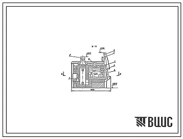 Проект 11687 Печь нагревательная камерная размерами пода 1.04х0.93 м на газе среднего давления с отводом дыма вверх с дополнительным боковым окном