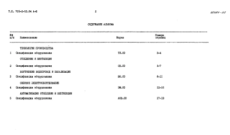 Альбом 3 Спецификации оборудования