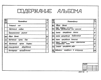 Альбом 2 Технологические решения. Конструкции железобетонные. Спецификация оборудования. Ведомости потребности в материалах. Часть 1 - Двухсекционная камера