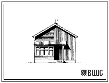 Типовой проект 186-000-725.88 Двухкомнатный садовый летний домик с мансардой. Площадь, м2: общая 23,6, мансарды 15,0, веранды 10,0