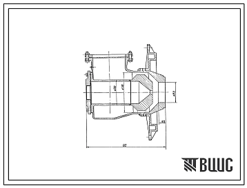 Проект ТН6068 Горелка дутьевая унифицированная прямоточная для высококалорийных газов , длиннофакельная , производительностью 2,5 Гкал/ч ГДУП-2,5-В3