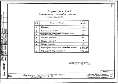 Часть 10 Раздел 10.2-2 Внутренние стеновые панели для перекрытий толщиной 160 мм. П.2,П.3, В.3